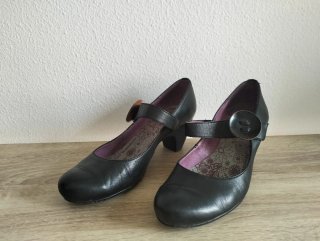 Zapatos de salón negros mujer