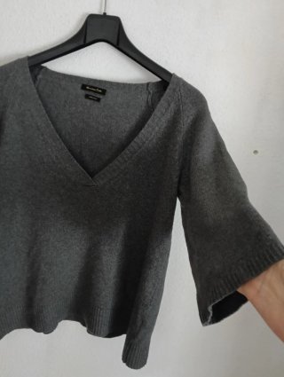 Jersey lana Massimo Dutti gris