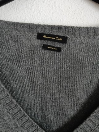 Jersey lana Massimo Dutti gris