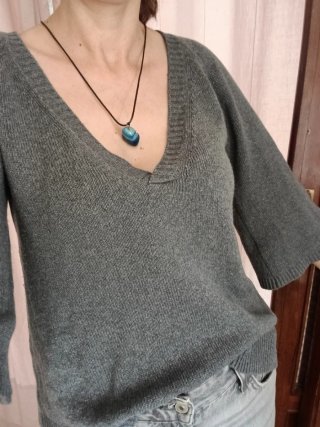 Jersey lana Massimo Dutti gris