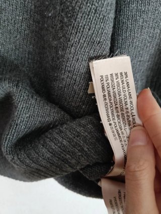Jersey lana Massimo Dutti gris