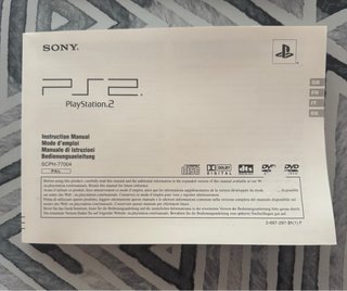 Manuales originales PlayStation 2