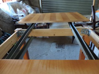 Mesa de comedor extensible de madera