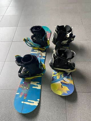 Snowboard + Botas + Fijaciones