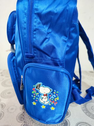 Mochila Escolar Peanuts Azul Snoopy