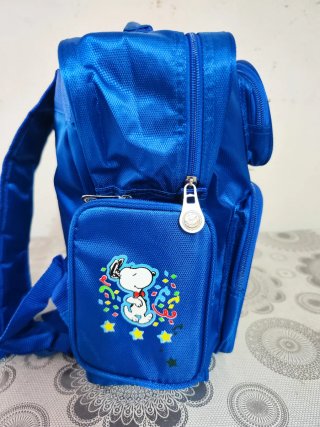 Mochila Escolar Peanuts Azul Snoopy