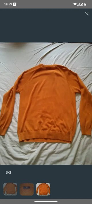Lote 2 jerseys Primark azul y naranja talla L
