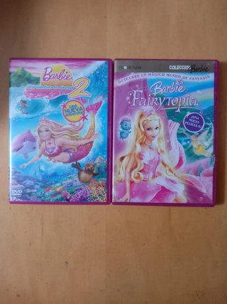 2 peliculas en DVD Barbie