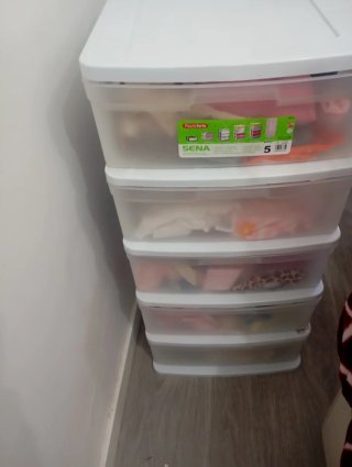 Bañera cambiador bebe con cajonera de cinco cajone