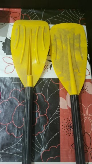 2 Remos Amarillos para Barca Hinchable