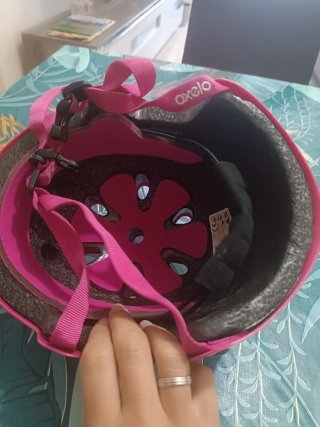 Casco bici niña Oxelo rosa