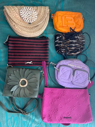 Lote de 7 bolsos variados