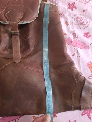 Mochila zurrón morral piel caza