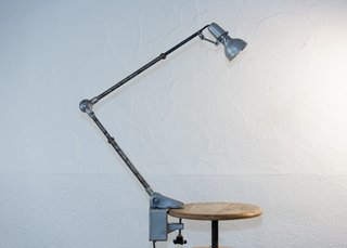 Lámpara Industrial Lumina Breveté. Francia Años 50