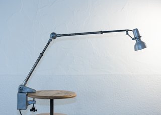 Lámpara Industrial Lumina Breveté. Francia Años 50