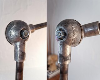 Lámpara Industrial Lumina Breveté. Francia Años 50