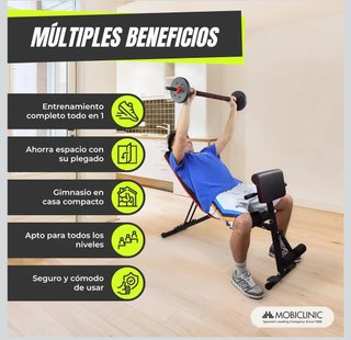 Banco de musculación ajustable