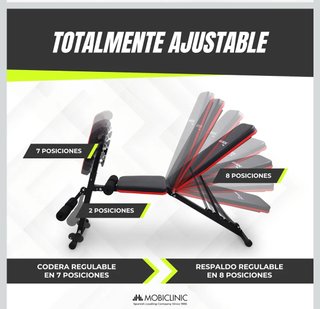 Banco de musculación ajustable