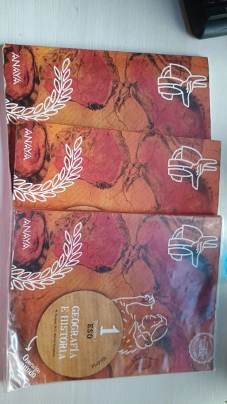 Libros geografía e historia 1° ESO editorial Anaya
