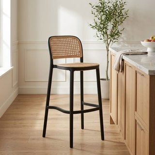 EasyMueble | Taburete alto patchwork madera