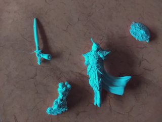 Miniatura de figura de fantasía