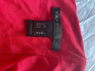 Vestido rojo encaje manga larga