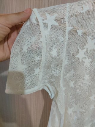 Camiseta Massimo Dutti estrellas transparente