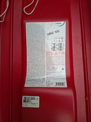 Trineo Decathlon Rojo