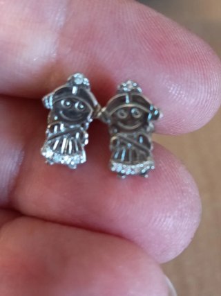 Pendientes Fallera Plata Ley Sylvie Carsi