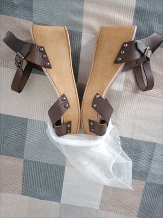 Sandalias Diezdedos Marrones Verano