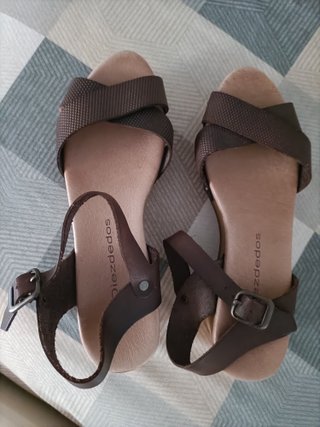 Sandalias Diezdedos Marrones Verano