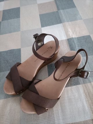 Sandalias Diezdedos Marrones Verano