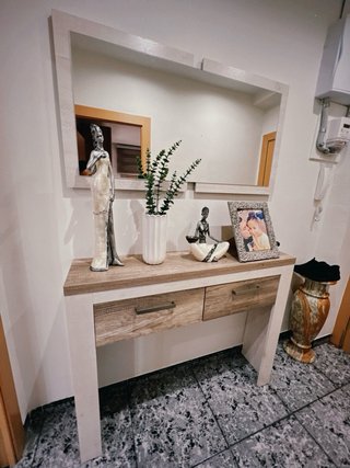 Mueble TV Blanco y Negro