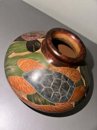 Vaso Etnico Artigianale Ceramica Brunita