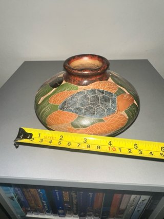 Vaso Etnico Artigianale Ceramica Brunita