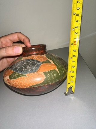 Vaso Etnico Artigianale Ceramica Brunita