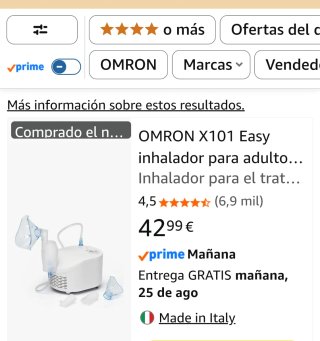 Nebulizador Omron X101 Easy