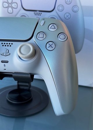 Como Nuevo Mando PS5 Chromado Pearl Sony Con Caja