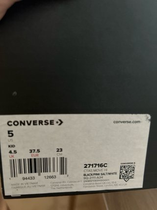 Converse Chuck Taylor Plataforma Negras