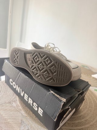 Converse Plataforma Beige/Blanco Talla 35