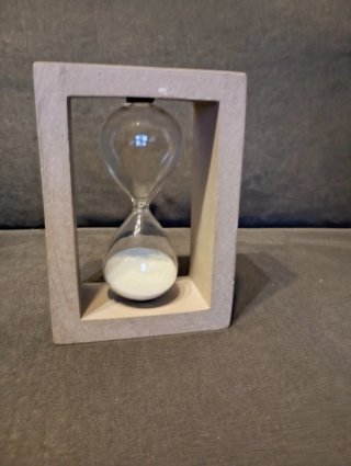 Reloj de arena decorativo