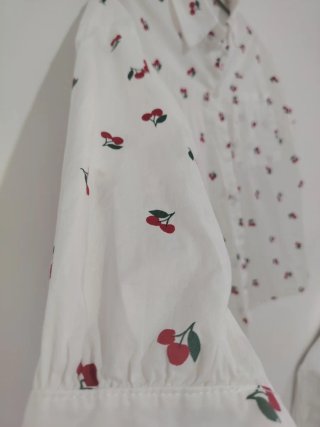 Conjunto Camisa y Short Estampado Cerezas