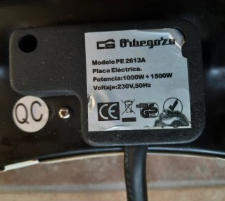 Placa eléctrica Orbegozo