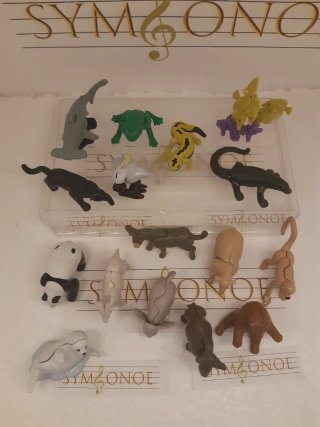 Colección completa Natoons oso elefante foca burro