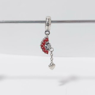Charm Pandora Abanico Rojo Corazón PRECIO FIJO