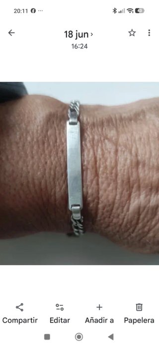 Pulseras Plata Ley
