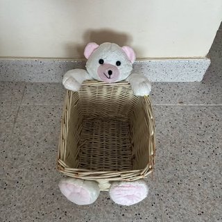 Cesta para pañales de bebé-niña
