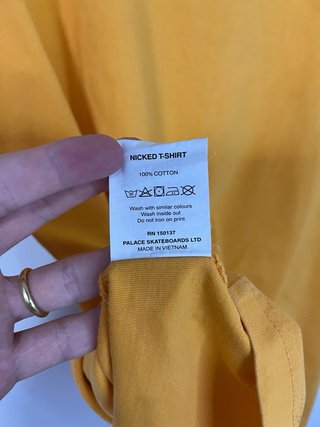 T-shirt Palace Gialla Taglia L