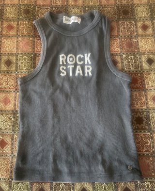 Camiseta tirantes Brownie Rock Star gris