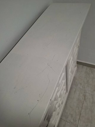 Mueble Castellano Blanco Madera para Restaurar
